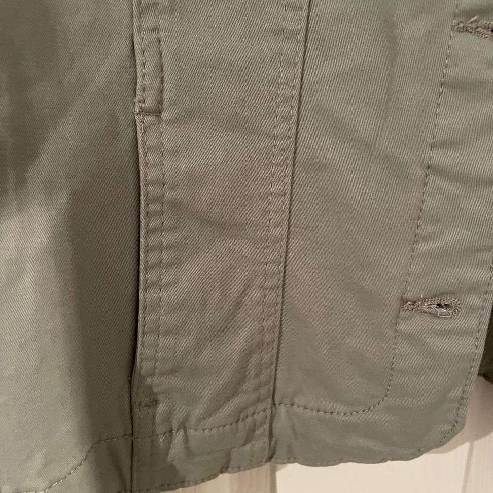 Charter Club Sage Green Jean Jacket - Picture 3 of 4
